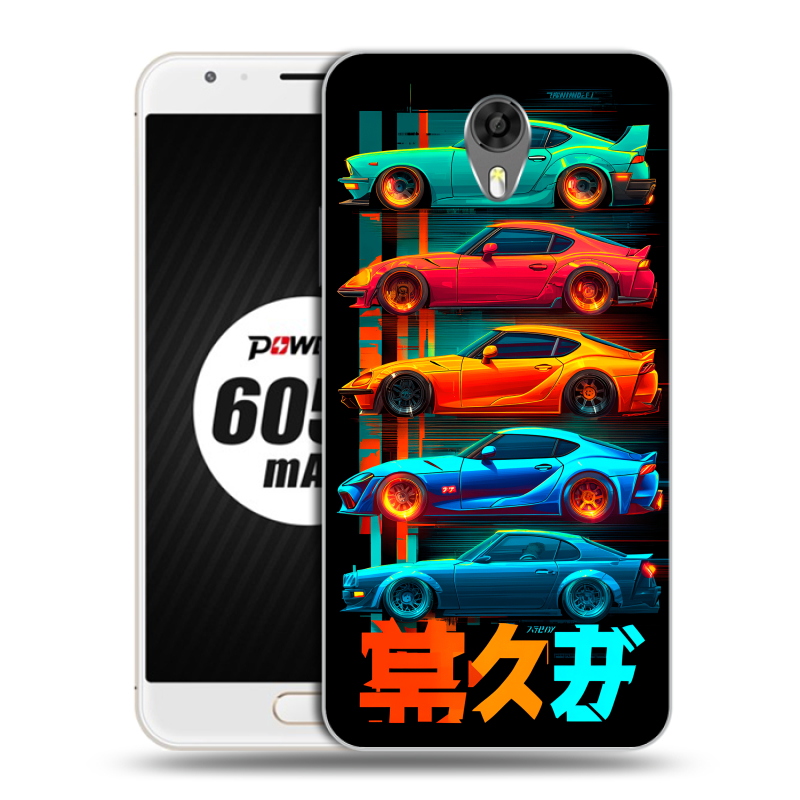 Пластиковый чехол на Ulefone Power 2 с принтом машины тачки Пластиковый чехол на Ulefone Power 2 с принтом машины тачки
