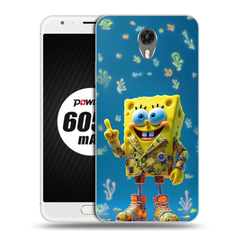 Пластиковый чехол на Ulefone Power 2 с принтом Спанч боб Спанчбоб Пластиковый чехол на Ulefone Power 2 с принтом Спанч боб Спанчбоб