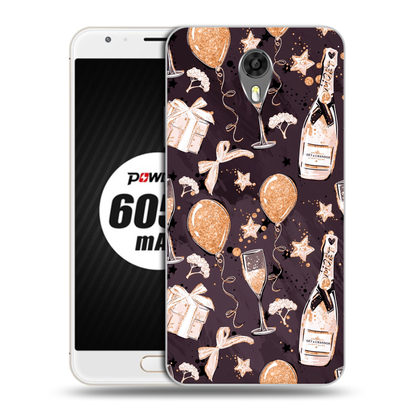 Пластиковый чехол на Ulefone Power 2 с принтом Новый год Пластиковый чехол на Ulefone Power 2 с принтом Новый год