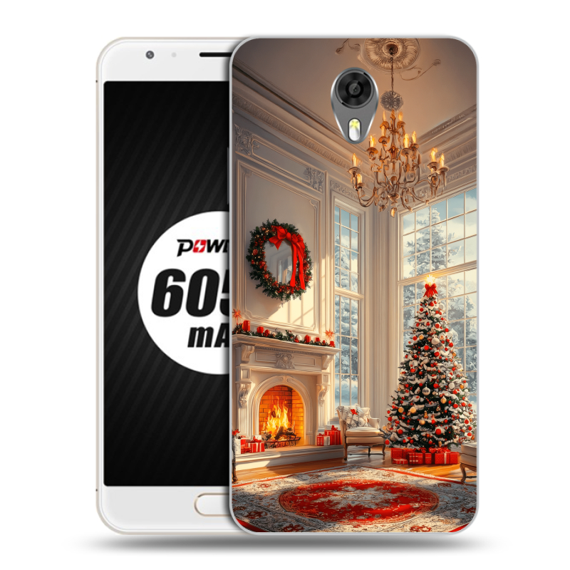 Пластиковый чехол на Ulefone Power 2 с принтом Новый год Пластиковый чехол на Ulefone Power 2 с принтом Новый год