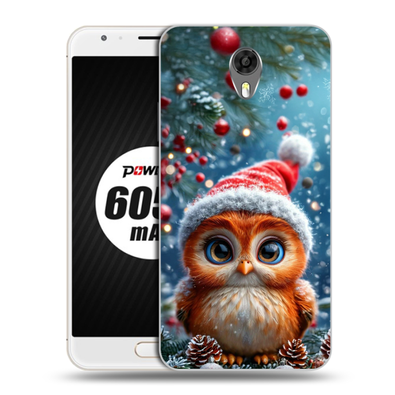 Пластиковый чехол на Ulefone Power 2 с принтом Новый год Пластиковый чехол на Ulefone Power 2 с принтом Новый год