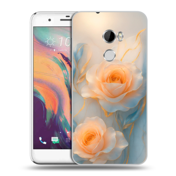 Силиконовый чехол на HTC One X10 с принтом Женский