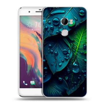 Силиконовый чехол на HTC One X10 с принтом Листья Силиконовый чехол на HTC One X10 с принтом Листья