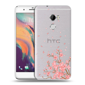 Силиконовый чехол на HTC One X10 с принтом Ветка сакуры