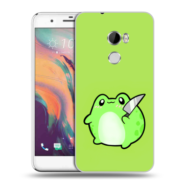 Силиконовый чехол на HTC One X10 с принтом Лягушенок