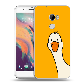 Силиконовый чехол на HTC One X10 с принтом Утка