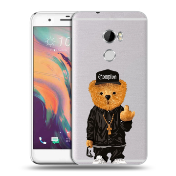Силиконовый чехол на HTC One X10 с принтом Мишка