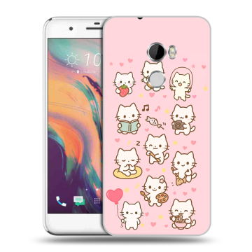 Силиконовый чехол на HTC One X10 с принтом Hello Kitty Хелоу Кити