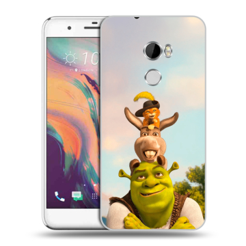 Силиконовый чехол на HTC One X10 с принтом Шрек Shrek