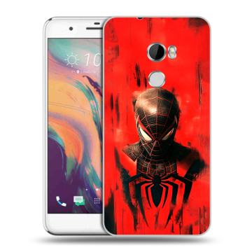 Силиконовый чехол на HTC One X10 с принтом человек паук spiderman