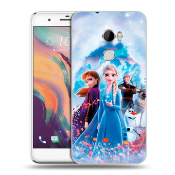 Силиконовый чехол на HTC One X10 с принтом Холодное сердце Frozen