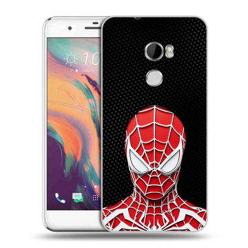 Силиконовый чехол на HTC One X10 с принтом человек паук spiderman