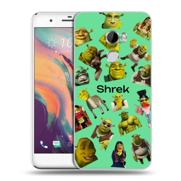 Силиконовый чехол на HTC One X10 с принтом Шрек Shrek