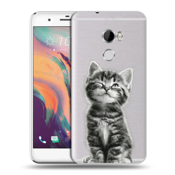 Силиконовый чехол на HTC One X10 с принтом Котенок