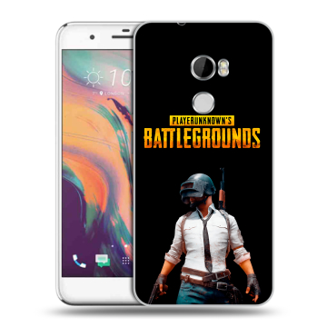 Силиконовый чехол на HTC One X10 с принтом PUGB ПАГБ
