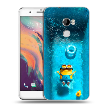 Силиконовый чехол на HTC One X10 с принтом Миньоны Силиконовый чехол на HTC One X10 с принтом Миньоны