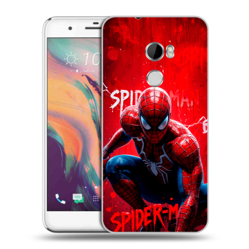 Силиконовый чехол на HTC One X10 с принтом Spiderman Человек паук Силиконовый чехол на HTC One X10 с принтом Spiderman Человек паук