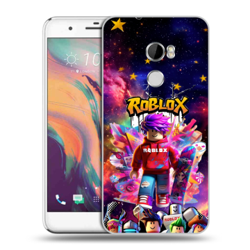 Силиконовый чехол на HTC One X10 с принтом Roblox Роблокс Силиконовый чехол на HTC One X10 с принтом Roblox Роблокс
