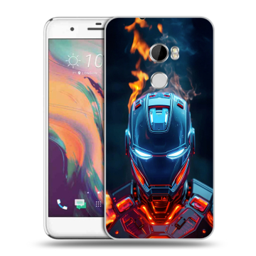 Силиконовый чехол на HTC One X10 с принтом IronMan Железный человек