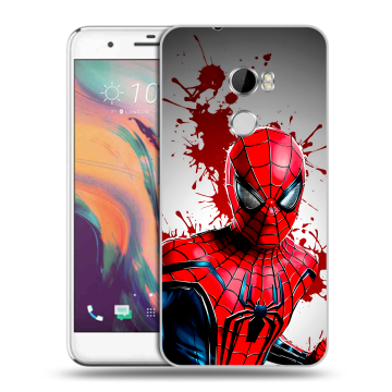 Силиконовый чехол на HTC One X10 с принтом Spiderman Человек паук