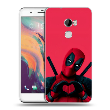 Силиконовый чехол на HTC One X10 с принтом Дедпул Deadpool