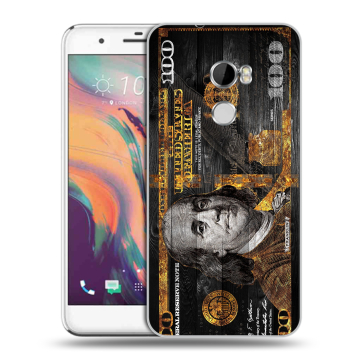 Силиконовый чехол на HTC One X10 с принтом Доллар деньги