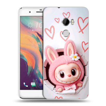 Силиконовый чехол на HTC One X10 с принтом Labubu Лабубу Силиконовый чехол на HTC One X10 с принтом Labubu Лабубу