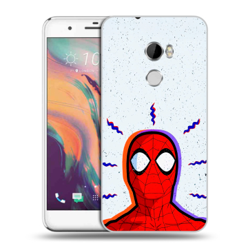 Силиконовый чехол на HTC One X10 с принтом Spiderman Человек паук