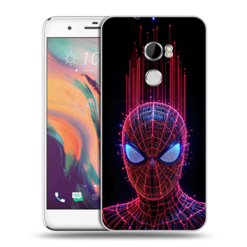 Силиконовый чехол на HTC One X10 с принтом Spiderman Человек паук