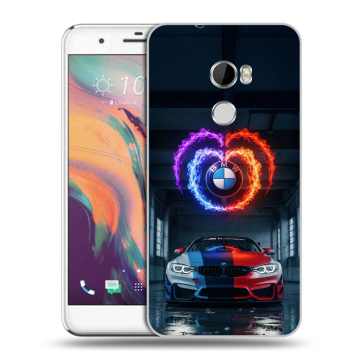 Силиконовый чехол на HTC One X10 с принтом BMW БМВ