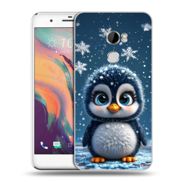 Силиконовый чехол на HTC One X10 с принтом Новый год