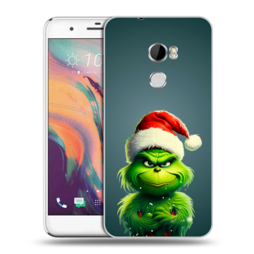 Силиконовый чехол на HTC One X10 с принтом Новый год