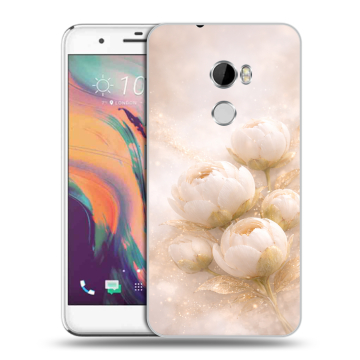 Силиконовый чехол на HTC One X10 с принтом женский