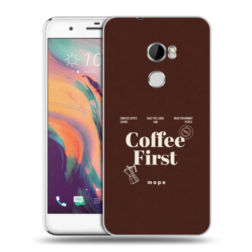 Силиконовый чехол на HTC One X10 с принтом женский