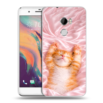 Силиконовый чехол на HTC One X10 с принтом женский