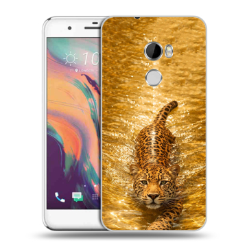 Силиконовый чехол на HTC One X10 с принтом женский