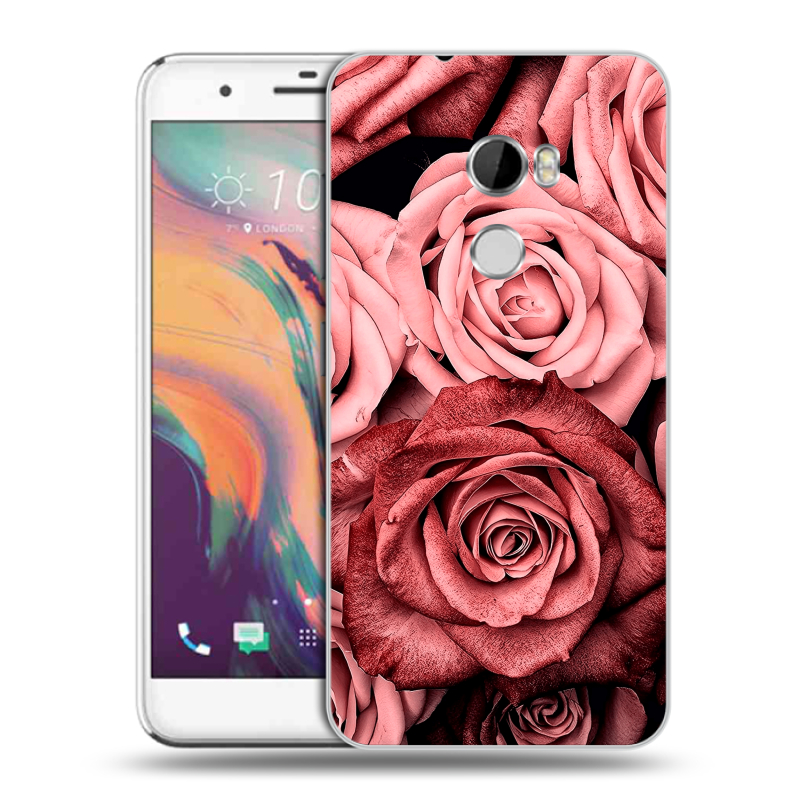 Силиконовый чехол на HTC One X10 с принтом Цветы розы Силиконовый чехол на HTC One X10 с принтом Цветы розы