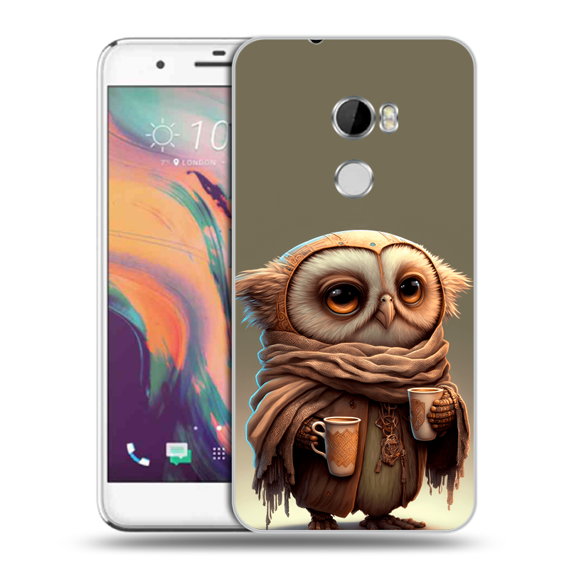 Пластиковый чехол на HTC One X10 с принтом Сова Пластиковый чехол на HTC One X10 с принтом Сова
