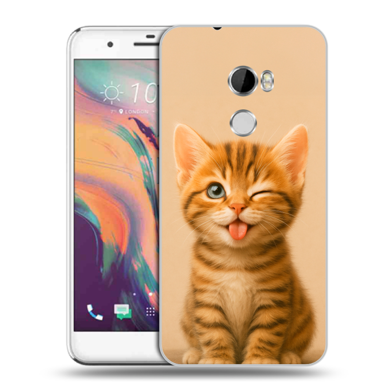 Силиконовый чехол на HTC One X10 с принтом котенок Силиконовый чехол на HTC One X10 с принтом котенок