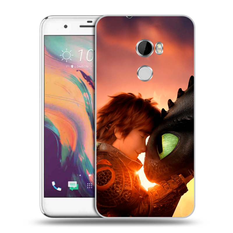Пластиковый чехол на HTC One X10 с принтом Как приручить дракона Пластиковый чехол на HTC One X10 с принтом Как приручить дракона