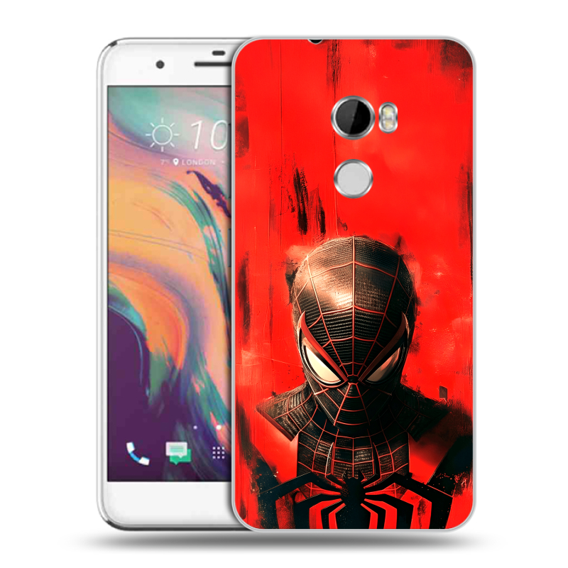 Пластиковый чехол на HTC One X10 с принтом человек паук spiderman Пластиковый чехол на HTC One X10 с принтом человек паук spiderman