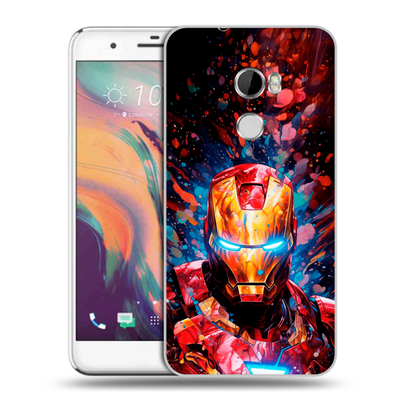 Пластиковый чехол на HTC One X10 с принтом Железный человек Ironman Пластиковый чехол на HTC One X10 с принтом Железный человек Ironman