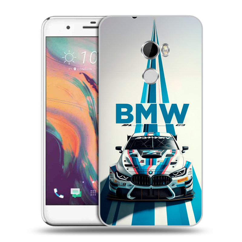 Силиконовый чехол на HTC One X10 с принтом БМВ BMW Силиконовый чехол на HTC One X10 с принтом БМВ BMW
