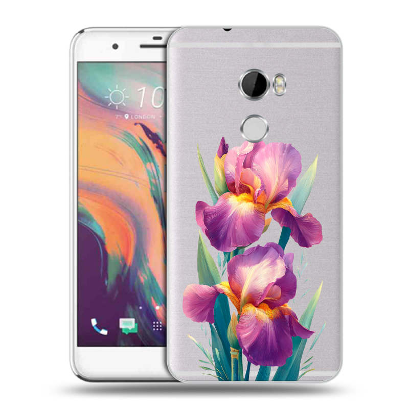 Пластиковый чехол на HTC One X10 с принтом Цветы орхидеи Пластиковый чехол на HTC One X10 с принтом Цветы орхидеи