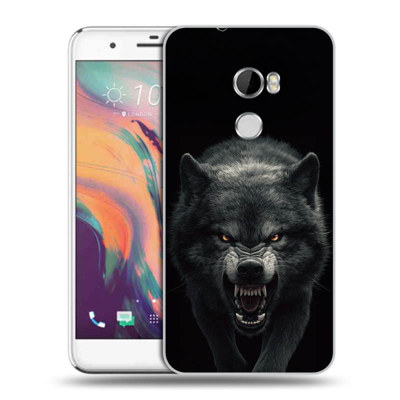 Силиконовый чехол на HTC One X10 с принтом Волк Силиконовый чехол на HTC One X10 с принтом Волк