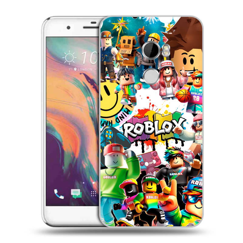 Силиконовый чехол на HTC One X10 с принтом Roblox Роблокс Силиконовый чехол на HTC One X10 с принтом Roblox Роблокс