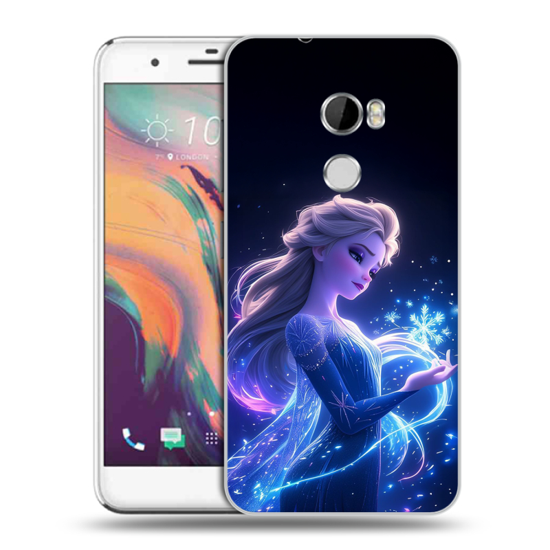 Силиконовый чехол на HTC One X10 с принтом Холодное сердце Frozen Силиконовый чехол на HTC One X10 с принтом Холодное сердце Frozen