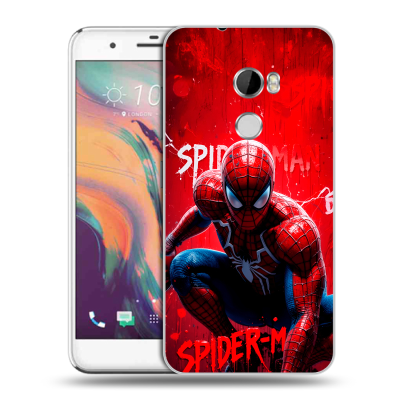 Силиконовый чехол на HTC One X10 с принтом Spiderman Человек паук Силиконовый чехол на HTC One X10 с принтом Spiderman Человек паук