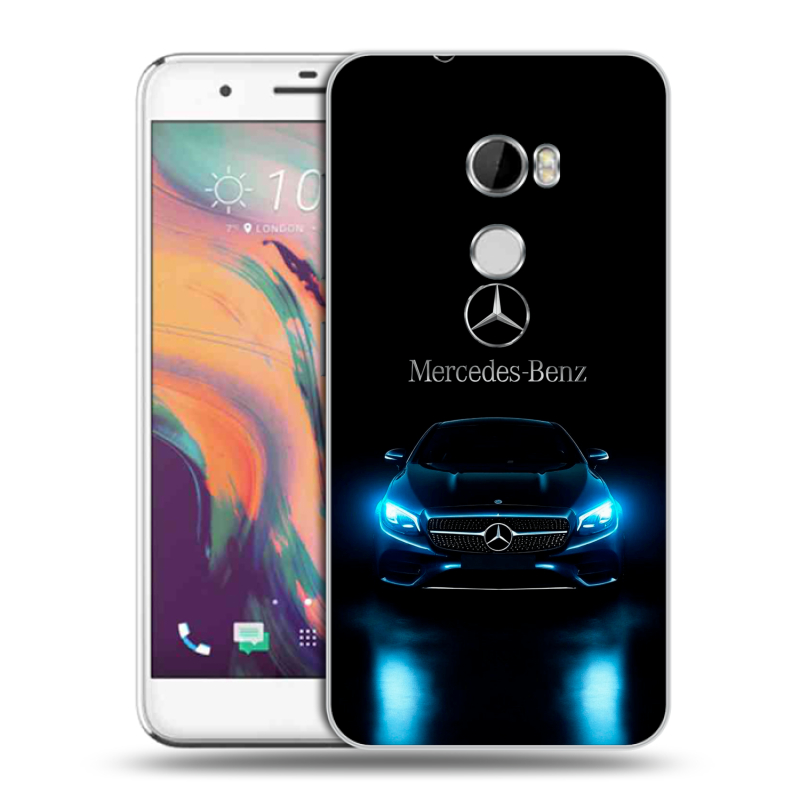 Силиконовый чехол на HTC One X10 с принтом Mercedes Мерседес Силиконовый чехол на HTC One X10 с принтом Mercedes Мерседес