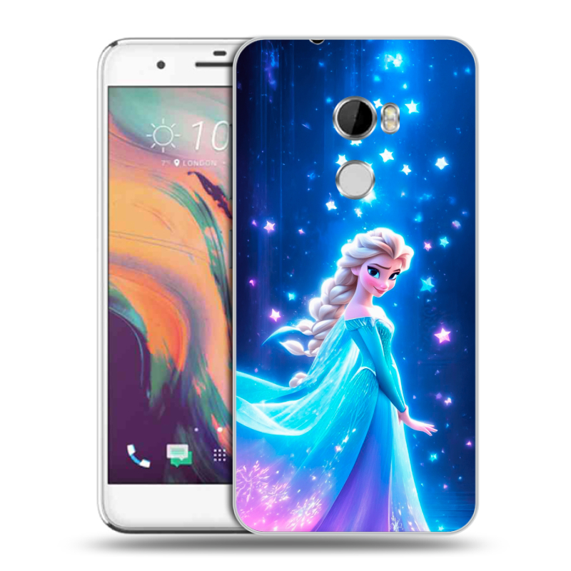 Силиконовый чехол на HTC One X10 с принтом Холодное сердце Frozen Силиконовый чехол на HTC One X10 с принтом Холодное сердце Frozen